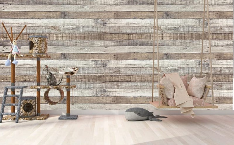Qianglive Vintage Wood Wallpaper Rustic Wood Wallpaper Stick and Peel Self Adhesive Distressed Wood Look Wallpaper Vinyl Shelf Home Wood Panel Wall Paper Covering Film 17.3"× 120" - Image 5