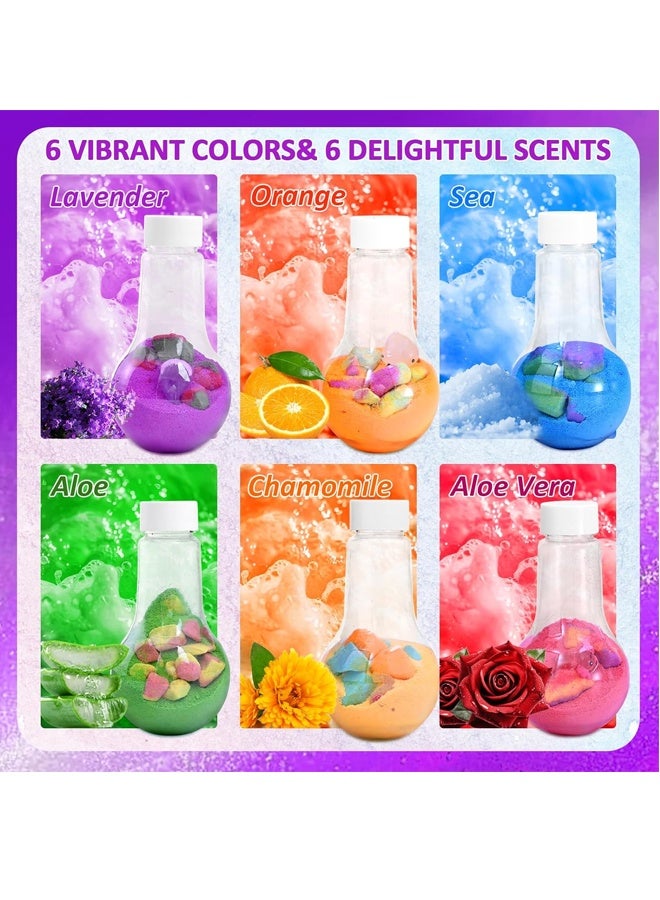 Beauenty Bath Bombs Potion with Surprise Toys Inside,6 Pack Fizzy Bubble Bath Explosions,Large Bubble Volume Colorful Bath Bombs for Kids, Fun & Educational Kids Bath Experience - Image 4