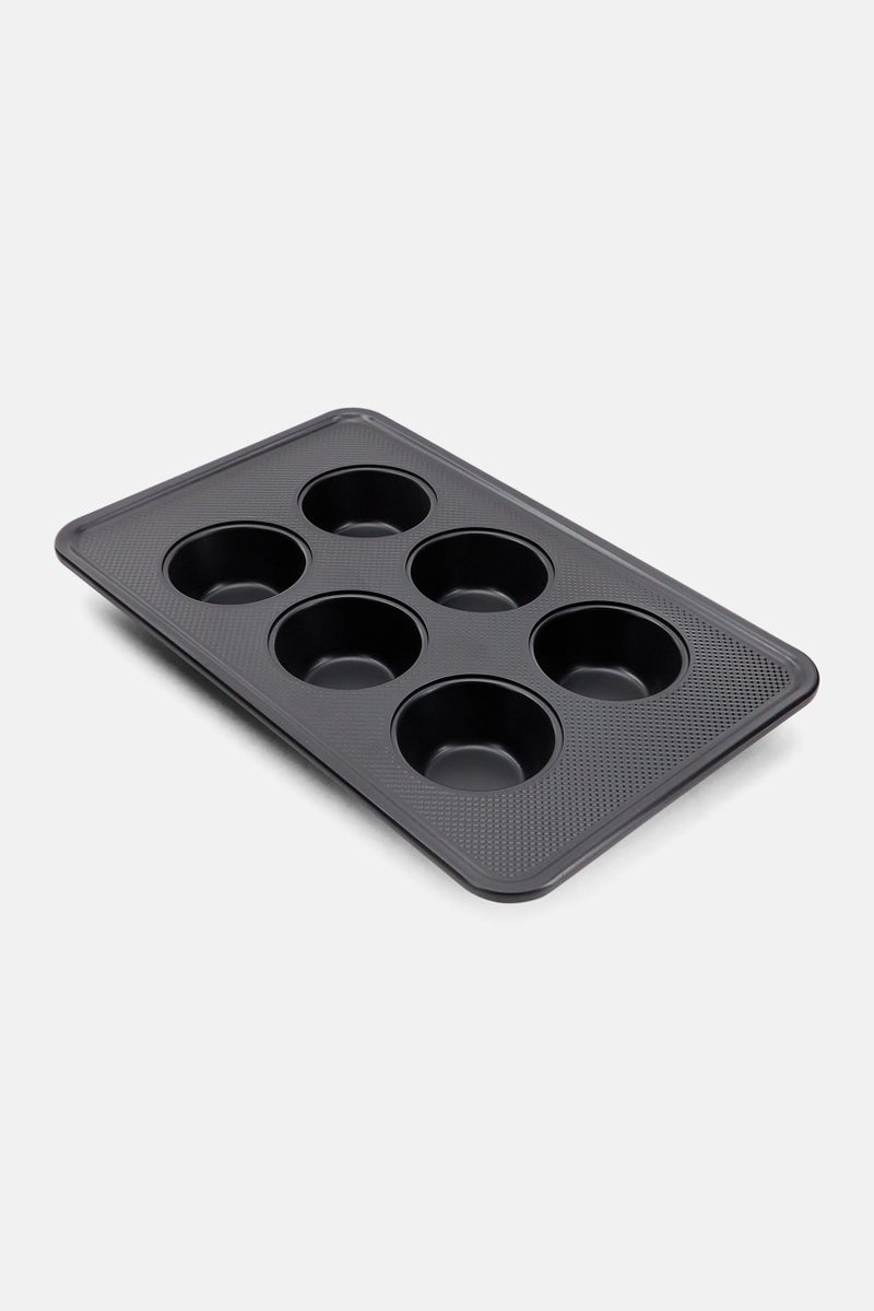 Alta 6 Cup Non-Stick Muffin Pan, Black  - Image 2