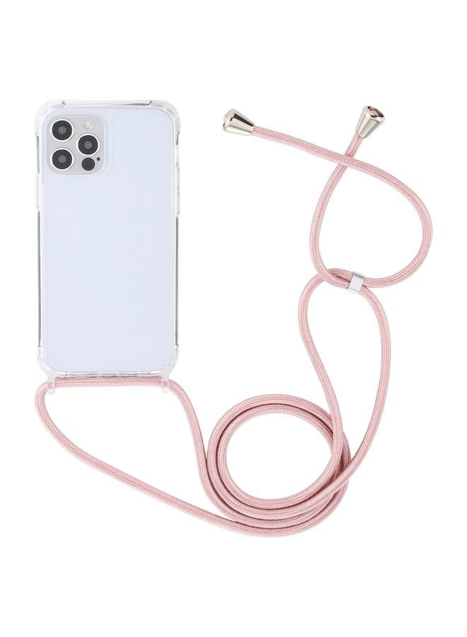 اس-توب جراب لهاتف iPhone 15 Pro مصنوع من مادة الأكريليك الشفافة ومضاد للصدمات مع حبل تعليق - Image 2