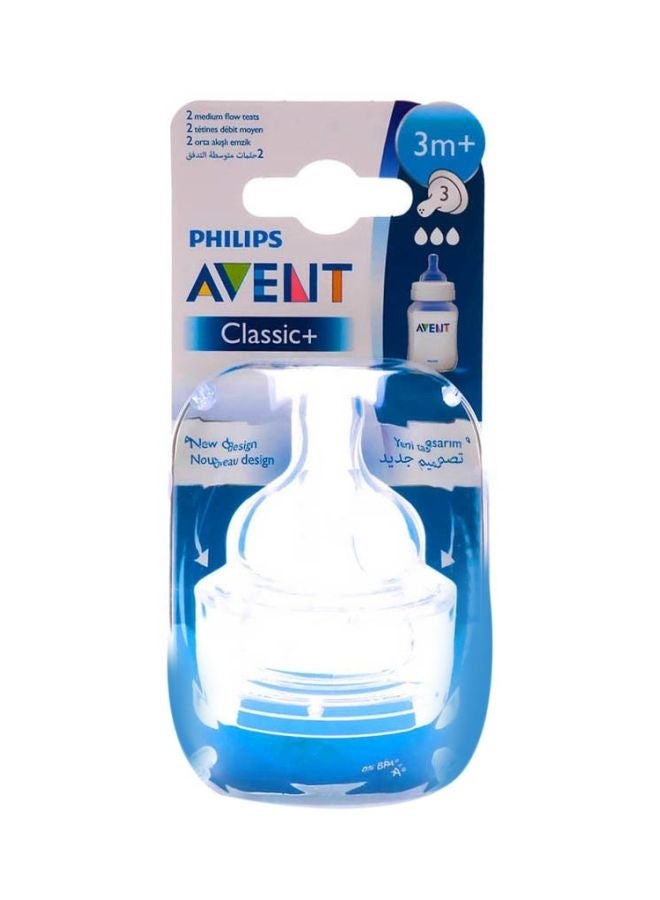Philips Avent Anti Colic Teat Medium Flow 3Holes 3M+