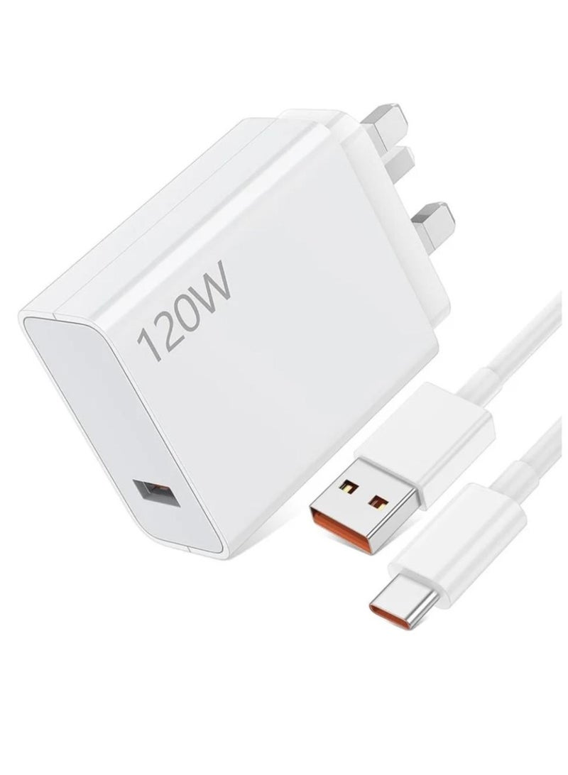 120W Fast Charger and Cable , ACAGET 6A/1M 120W HyperCharge Cable, USB C Cable, Turbo Charging for Xiaomi 14 Ultra 13T Pro 13 12T 12 11T for Redmi Note 12 Pro Mi11 for POCO - Image 5