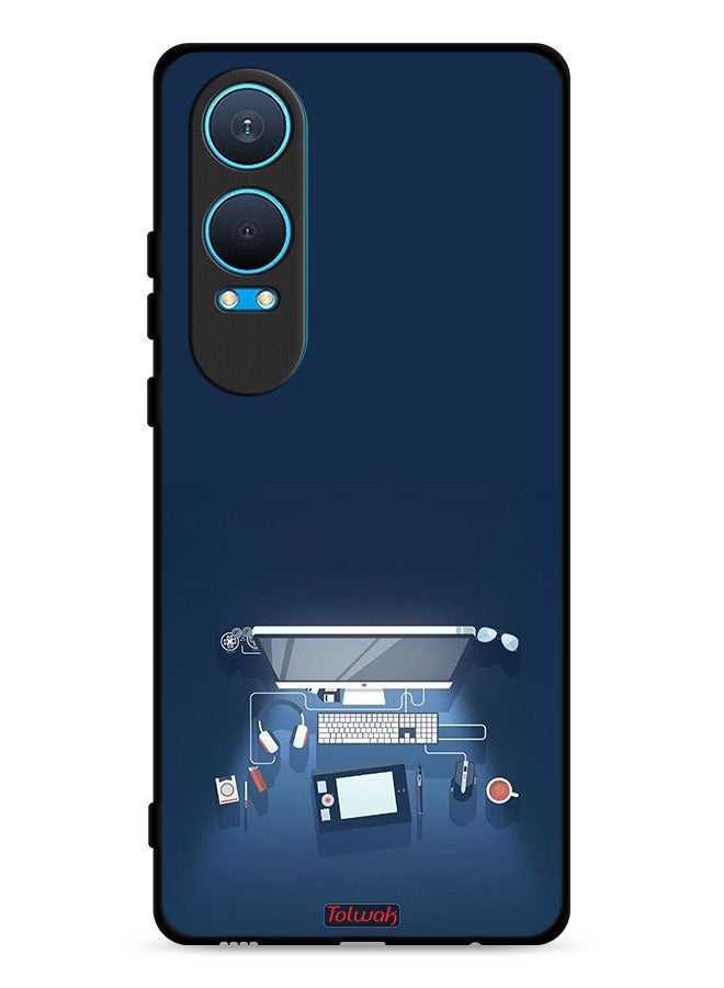 Tolwak غطاء حماية لهاتف OnePlus Nord CE4 Lite 5G فن مكتب الكمبيوتر - Image 1