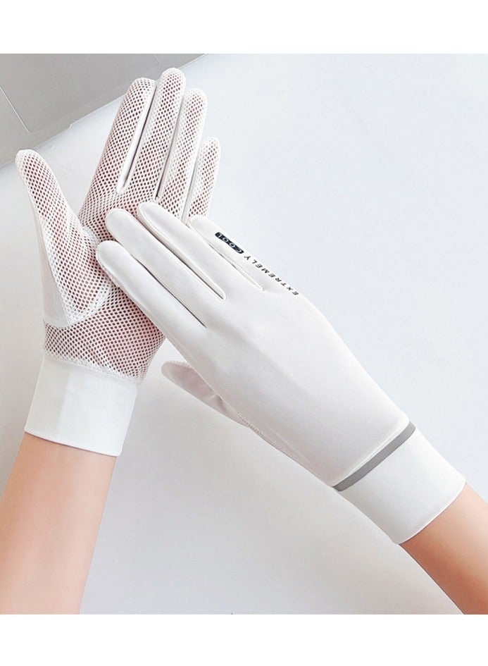 Women's Driving Gloves White - Image 1