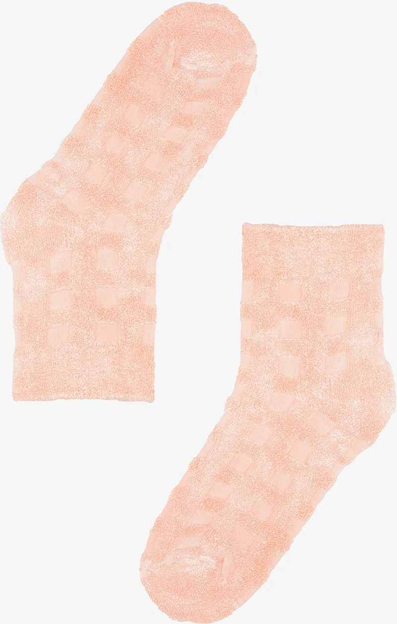 ان بي بي Orange Reverse Towel Bamboo Socket Socks