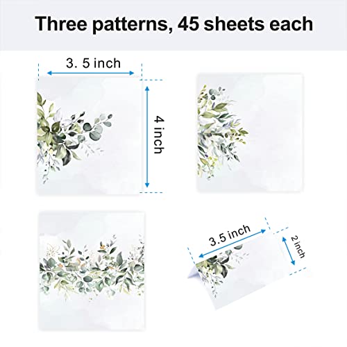 KIUKIUO 135 Pack place cards with Watercolor pattern Seating Place Cards for table setting table Weddings,Banquets,Dinner Parties,Name Cards(3 styles) - Image 2