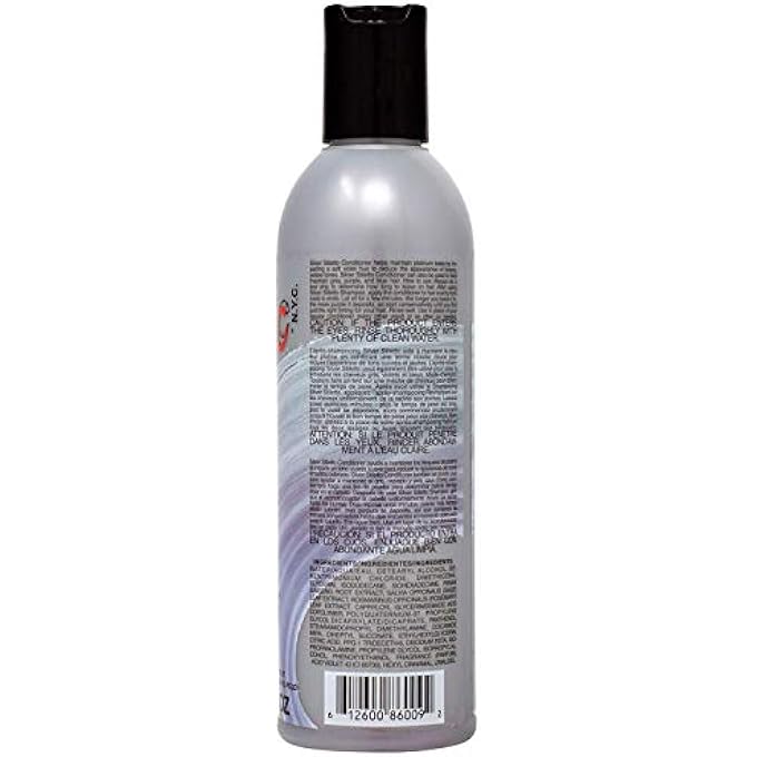 Manic Panic SILVER STILETTO TONING CONDITIONER - PURPLE CONDITIONER FOR PALE, PLATINUM BLONDES, GREY, BLUE, AND PURPLE HAIR COLOR - TONES BRASSINESS (8OZ) - Image 3