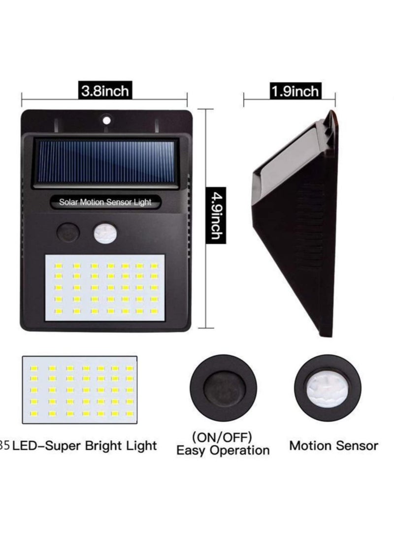 Generic 【4 Pack】 35 LED Solar Lights Outdoor – Waterproof Solar Motion Sensor Lights, Wireless Wall Lamps for Driveway, Patio, Garden, Path  - Image 3