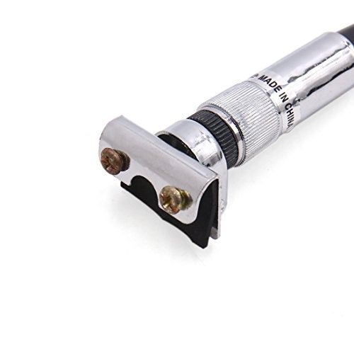 uxcell هوائي سيارة معدني بتركيب سقف بطول إجمالي 40 سم بلون فضي - Image 2