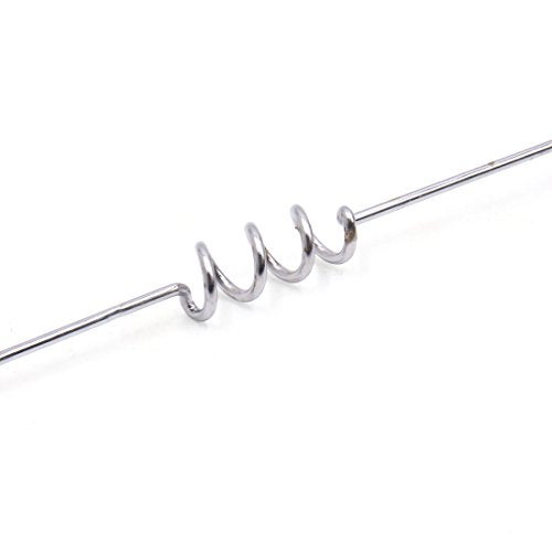 uxcell هوائي سيارة معدني بتركيب سقف بطول إجمالي 40 سم بلون فضي - Image 3