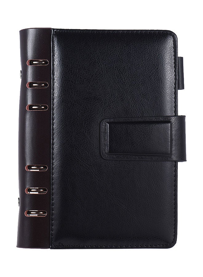 إسكدنيا دفتر ملاحظات بسلك حلزوني مقاس A6. أسود - Image 4