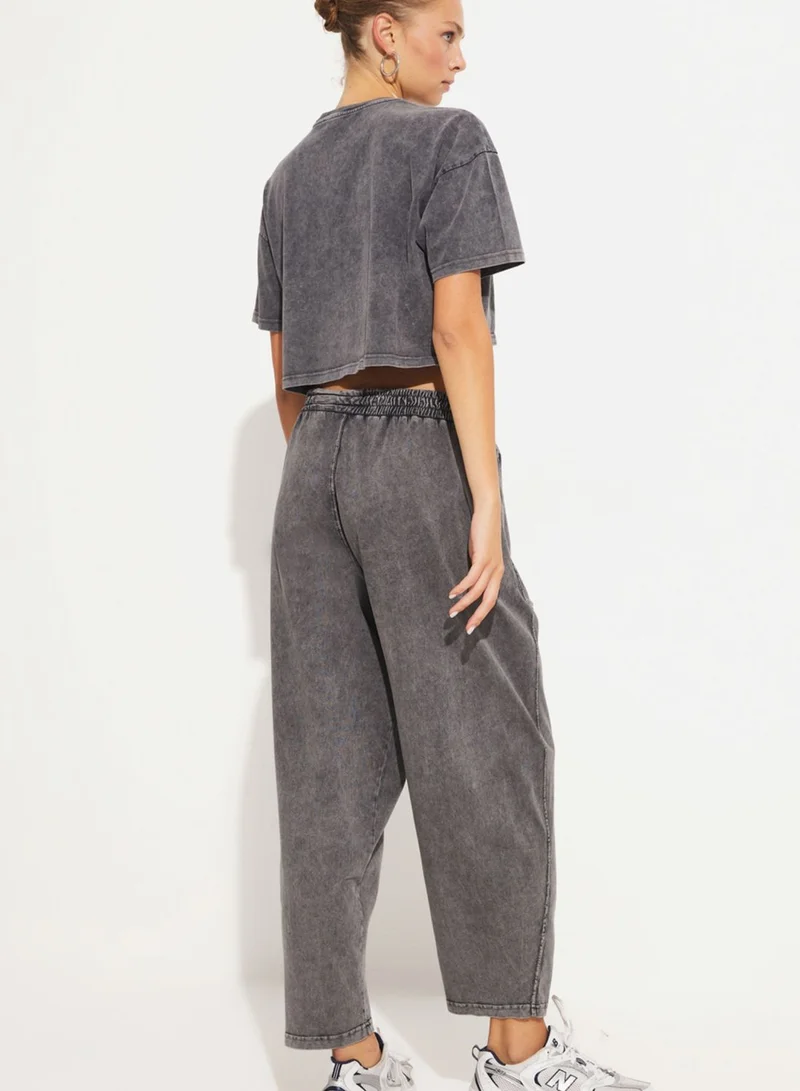 جون High Waist Pants STD