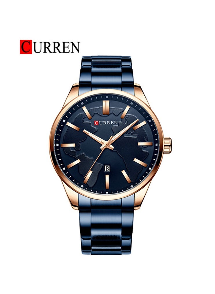 CURREN CURREN-8366 Original Brand Stainless Steel Band Wrist Watch For Men With Brand Box  - Image 1