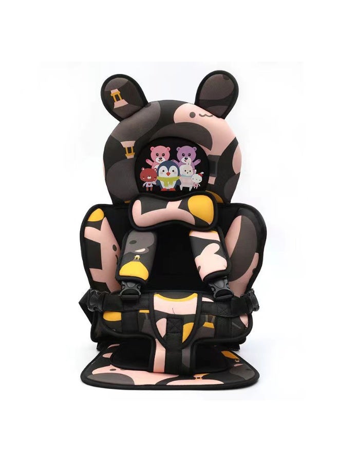 MIXDE Portable Child Car Safety Chair With Five-Point Belt for 18-24 Months Kids