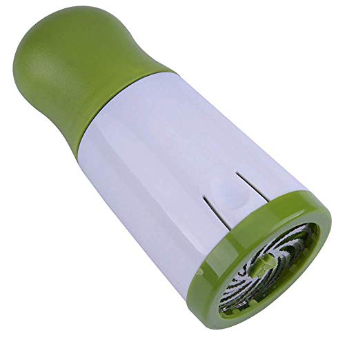 Drhob 1 pc Herb Mill Chopper Cutter Mince Stainless Steel Blades Safely New ( Color: White & Green) - Image 2