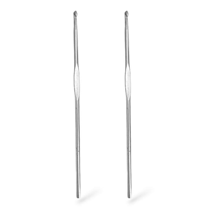 ADW CRAFT'S Stainless Steel Crochet Hook for Wool(Pack of 2 - No.13)|Stainless Steel Crochet Needle|Steel Crochet Hook|Crochet Hook Single|Steel Crochet Needle - Image 1