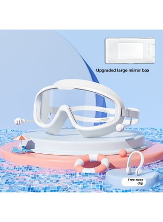 Swimming Goggles Waterproof Anti-Fog HD Myopia Men's And Women's Large Frame Swimming Glasses Drifting Goggles Swimming Cap Swimming Goggles Suit-Color:Transparent White [myopia Optional]-200 - pzsku/ZF2E6996DDF6450F05D90Z/45/1747571279/407dc43f-e4f8-4027-9d15-f1dccb222402