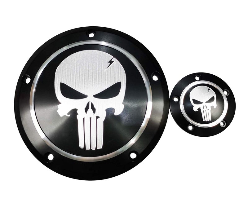 Yarmile Motorcycle Derby Cover Aluminum Derby Cover Engine Timing Timer Cover Compatible With Dyna Touring Models Road King Electra Glide Street Bob Low Rider Softail 1999-2019 - Image 2