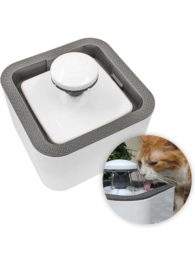 GION Cats Dog Water Fountain Animal Water Dispenser 2.5L Automatic Pet Drinking Fountain for Cats Kitty Indoor and Small Pets, Ultra Quiet Cat Drinking Fountain with Filter (1Pcs) - Image 1