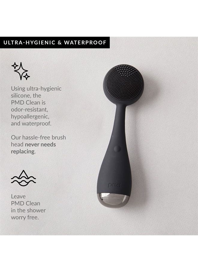 PMD Beauty PMD Clean - Smart Facial Cleansing Device with Silicone Brush & Anti-Aging Massager - Waterproof - SonicGlow Vibration Technology - Clear Pores and Blackheads - Lift, Firm, and Tone Skin  - Image 4
