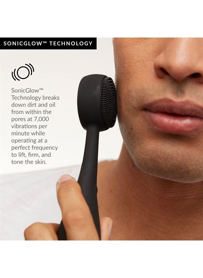 PMD Beauty PMD Clean - Smart Facial Cleansing Device with Silicone Brush & Anti-Aging Massager - Waterproof - SonicGlow Vibration Technology - Clear Pores and Blackheads - Lift, Firm, and Tone Skin  - Image 3
