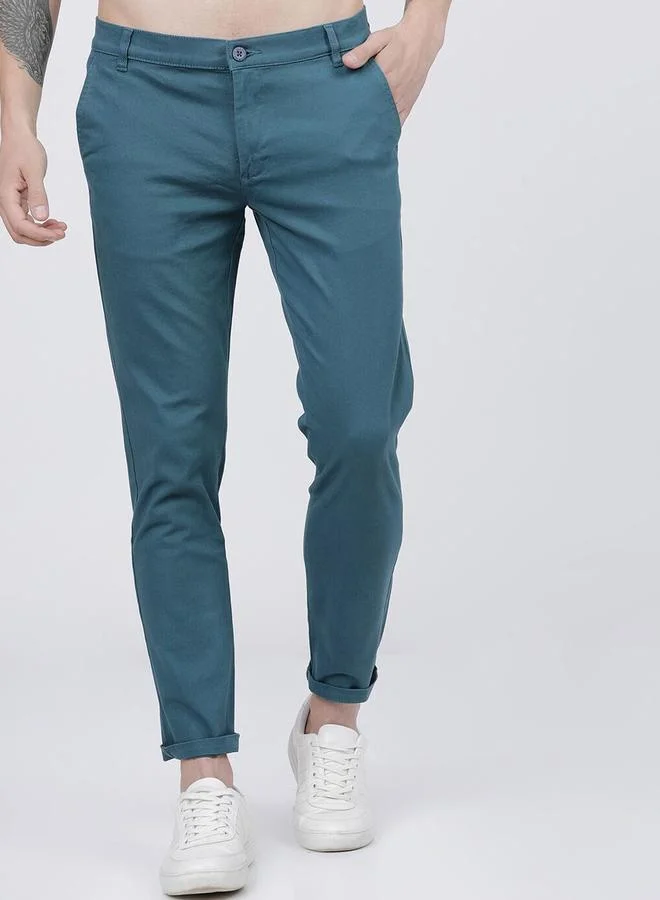 The Indian Garage Co Men Slim Fit Mid Rise Chinos