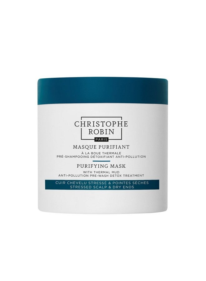كريستوف روبن قناع طين كريستوف روبن المنقي قبل الشامبو بالطين الحراري - علاج فروة الرأس الدهنية قبل الغسيل، 8.4 أونصة سائلة - Image 1