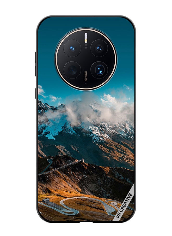 VR CREATIVE Protective Case Cover For Huawei Mate 50 Pro Road And Mountains Design Multicolour  - Image 1
