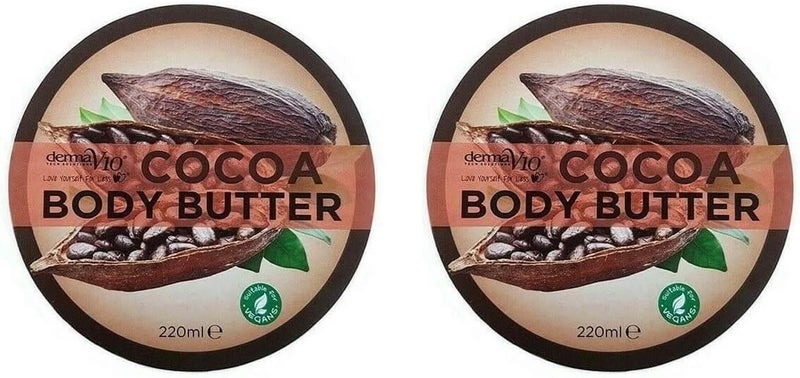 Derma V10 Cocoa Body Butter 220ml Pack of 2