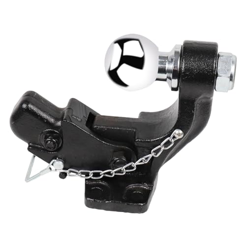 NBJINGYI 8-Ton Pintle Hook Trailer Combination Hitch Receiver 2” Hitch Ball with Mounting Kit (2“ Hitch Ball) - Image 3