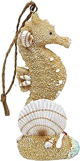 Needzo Needzo Seahorse Ornament Coastal Christmas Tree Decoration, Ocean Themed Hanging Ornaments for Wreaths, 4.25 inches  - Image 1