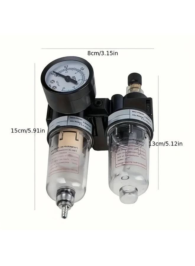 AFC2000 Air Compressor Oil Water Separator With Pressure Regulator Valve Gauge - Image 3
