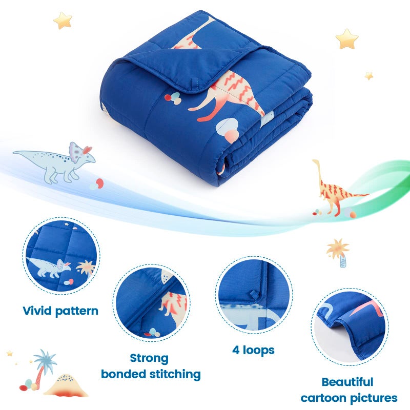 Topcee Weighted Blanket (3 lbs, 36" x 48") Cooling Throw Heavy Blanket for Sleeping Apply to 20-40 lbs, Soft Thick Breathable Blanket with Glass Bead, Easy Care - Image 4