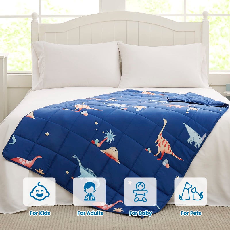 Topcee Weighted Blanket (3 lbs, 36" x 48") Cooling Throw Heavy Blanket for Sleeping Apply to 20-40 lbs, Soft Thick Breathable Blanket with Glass Bead, Easy Care - Image 5