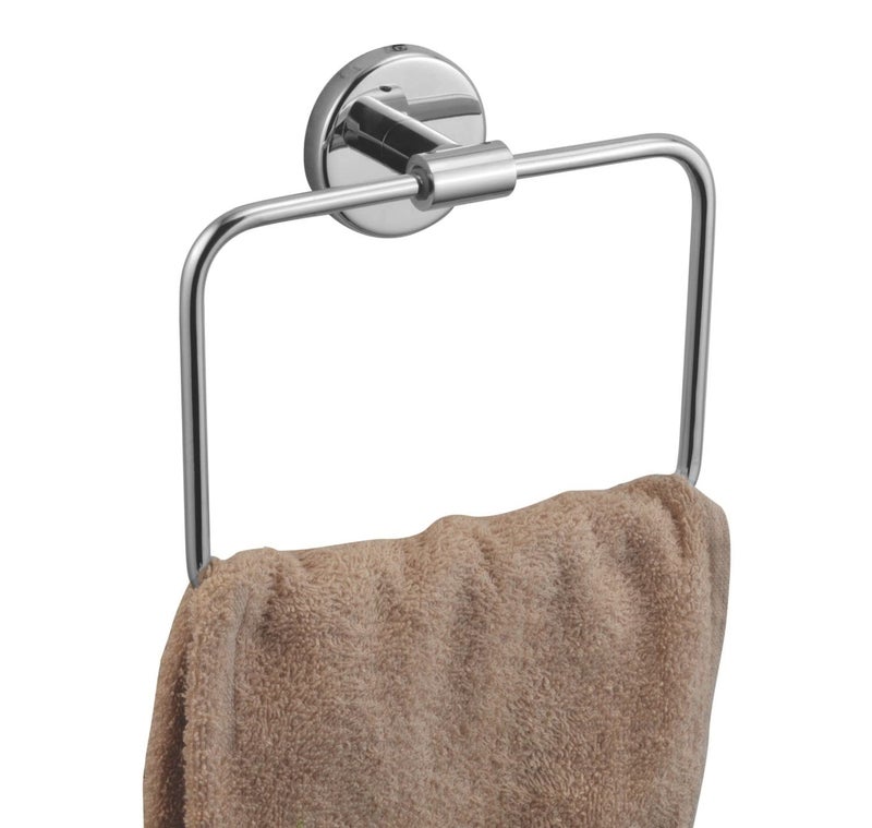 Kyoto KYOTO Cruze Towel Ring Brass Chrome Finished Wall Hanging RingTowel RingNapkin HolderTowel Hanger for Kitchen Wash Area Bathroom Accessories Pack of 1  - Image 1