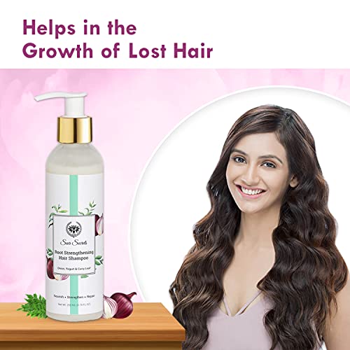 Seer Secrets Onion, Curry Leaf & Probiotic Yogurt Hair Shampoo – 200ml | Anti-Hair Fall, Hair Growth & Dandruff Control | Strengthens Roots, Repairs Damage, Nourishes Scalp | For Men & Women - Image 3