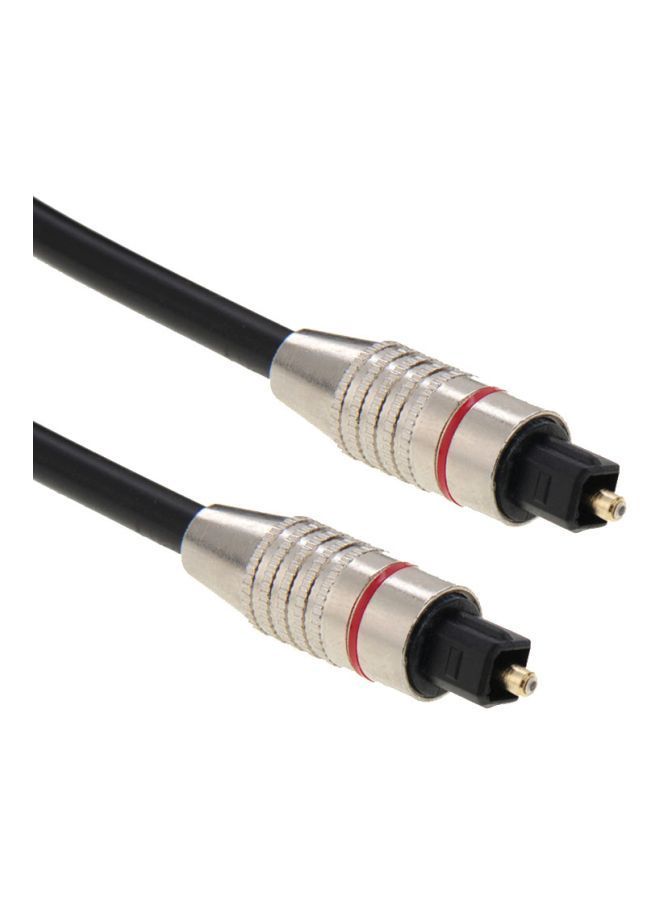 NIBEMINENT Digital Audio Optical Fiber Cable Black/Silver - Image 3