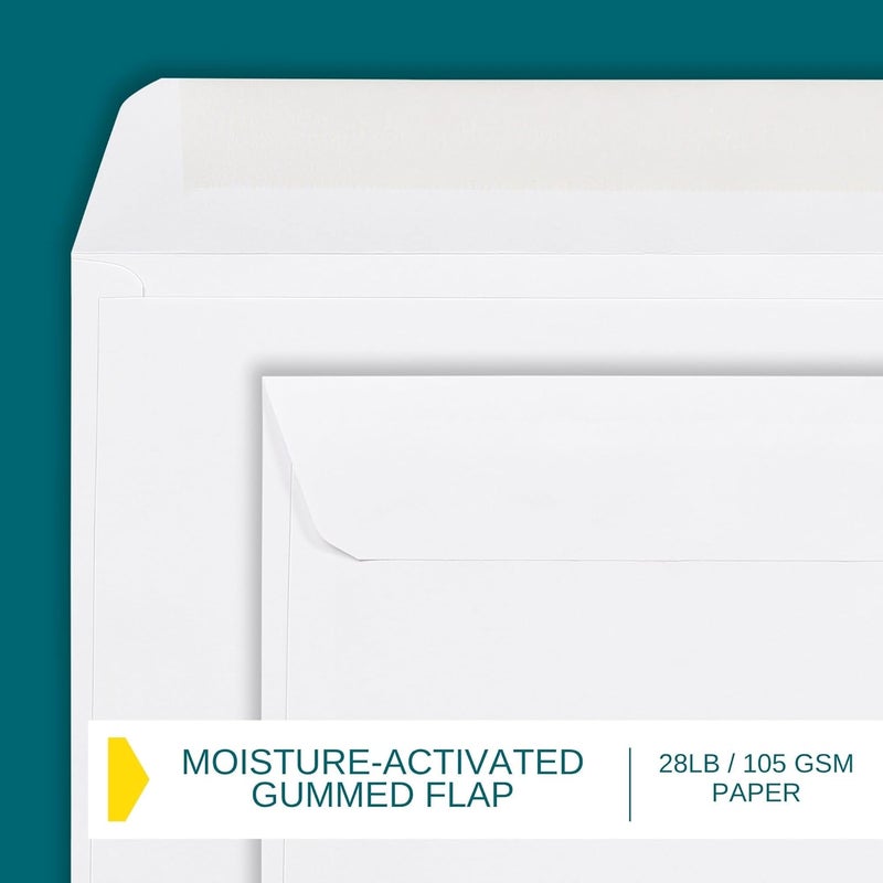 EnDoc 9x12 Full Face Window Envelopes - 28lb Paper. Bright White 9 x 12 Inches Envelope, With a nice Clear Full window - 50 Pack - Image 4