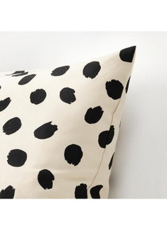 بيوينتي Cushion cover, off-white/dot pattern black, 50x50 cm  - Image 4