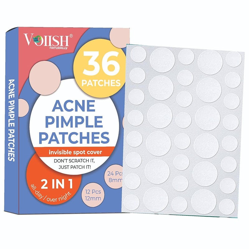 VOIISH Acne Pimple Patches, Pack of 36 for All Skin Types - Image 1