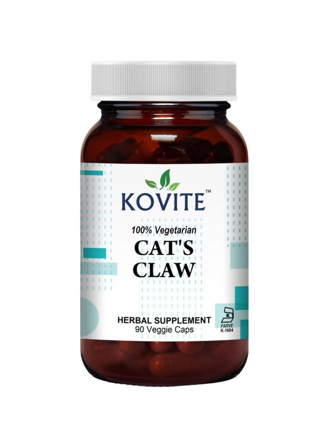 Kovite Cat's Claw herbal supplement kosher Capsules - Natural Dietary Supplement with 500mg Peruvian Uncaria Tomentosa Herb - Image 1