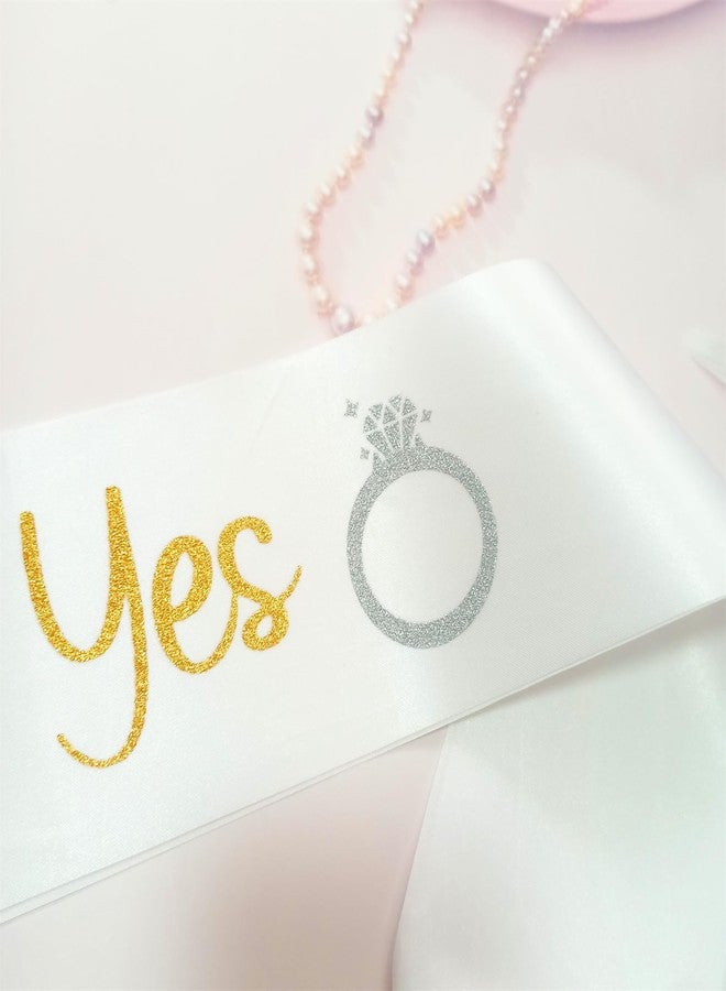 ماجنوسون جاردن وشاح "قلت نعم" من حديقة ماغنوسون للعروس المستقبلية، لحفل الخطوبة، وإعلان الزفاف، ووشاح لحفل توديع العزوبية للعروس. - Image 5