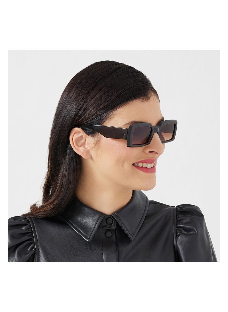 Blackout BlackOut Zen, Women’s Rectangle Sunglasses with UV400 Protection (Green, Brown)  - Image 5