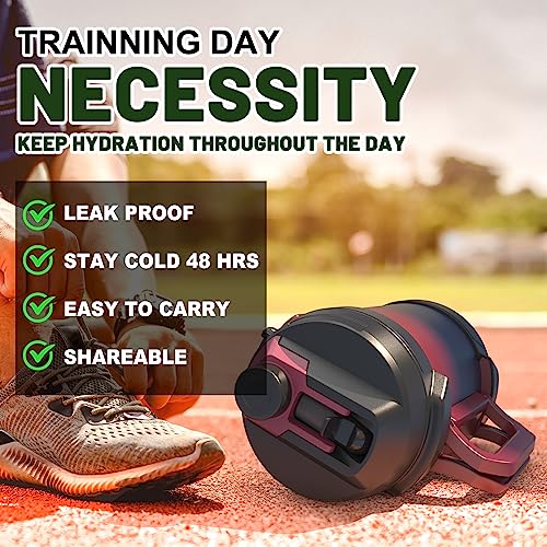 Hydraful 1 gallon water jug, 128 oz Large Insulated Stainless Steel Sports Water Jug, Large Triple Wall Vacuum Insulation Water Bottle-Keeps Cold up to 48 Hrs-Sweat Proof, for Gym, Hiking & Camping - Image 5