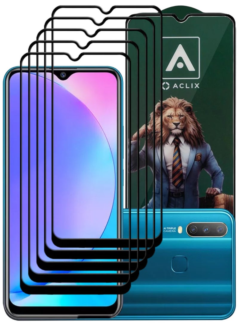 ACLIX 5 Pieces Antistatic ESD Dustproof Premium Quality High Definition Tempered Glass Screen Protector Designed For vivo Y17 - Image 1