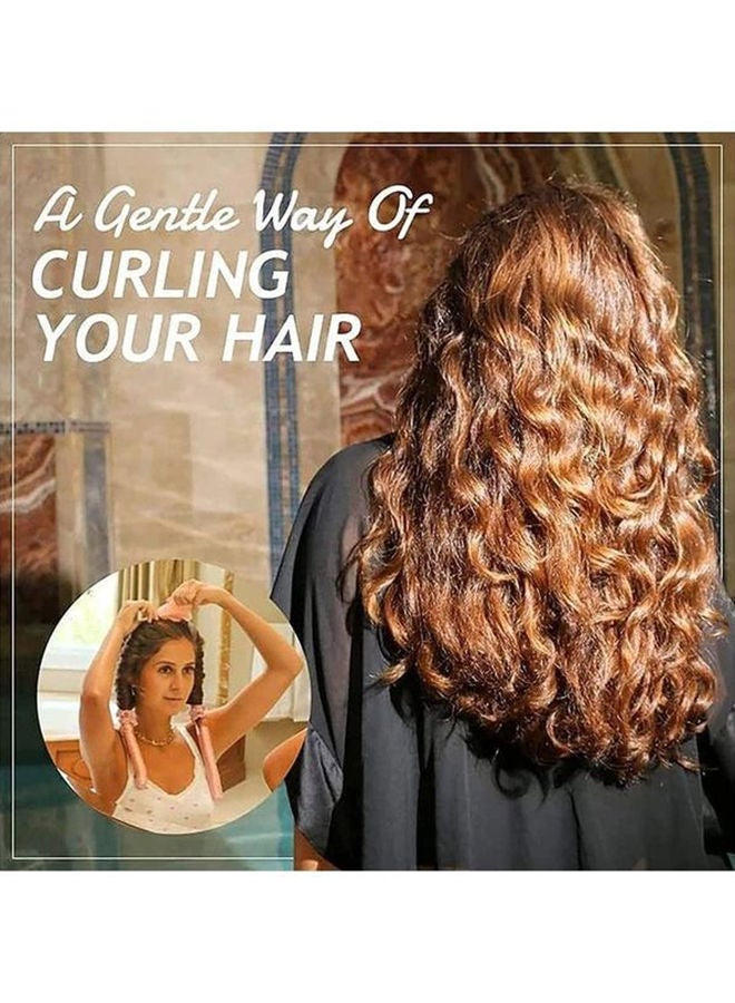 NIBEMINENT Heatless Hair Curlers Pink - Image 3