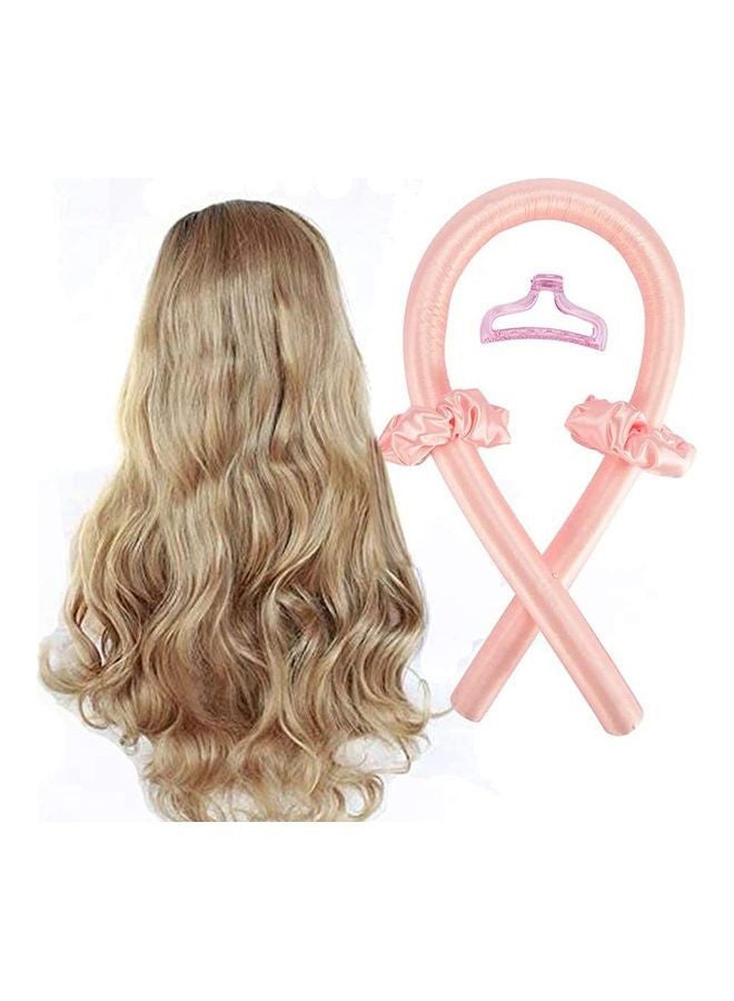 NIBEMINENT Heatless Hair Curlers Pink - Image 1