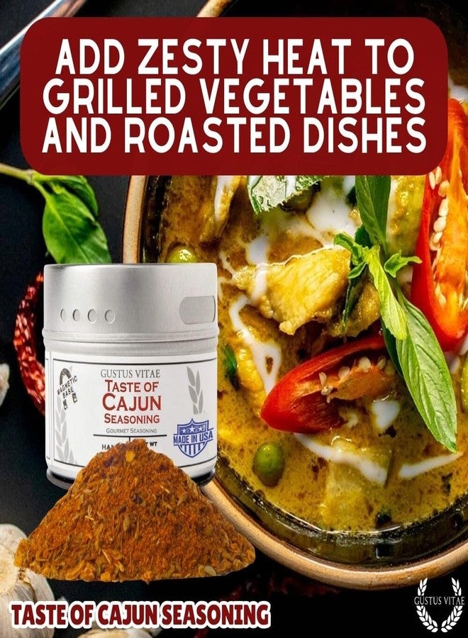 GUSTUS VITAE Taste of Cajun | Gourmet Seasoning | Non GMO, All Natural | Artisanal Spice Blend | Handmade in USA in Small Batches | Ultra Premium Spices & Herb Mix | GLP-1 Friendly | Magnetic Tin | Gustus Vitae | #5 - Image 5
