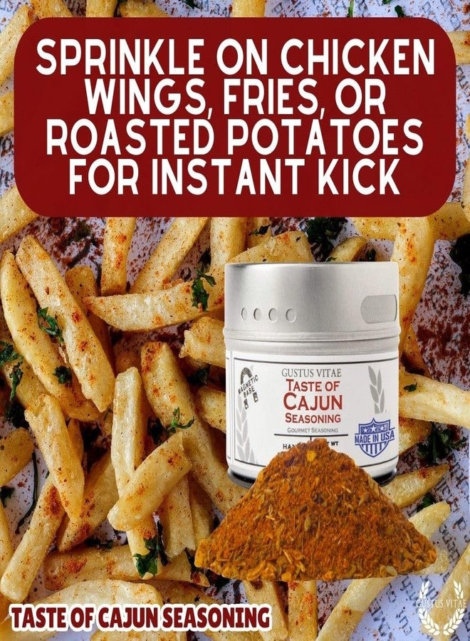 GUSTUS VITAE Taste of Cajun | Gourmet Seasoning | Non GMO, All Natural | Artisanal Spice Blend | Handmade in USA in Small Batches | Ultra Premium Spices & Herb Mix | GLP-1 Friendly | Magnetic Tin | Gustus Vitae | #5 - Image 3