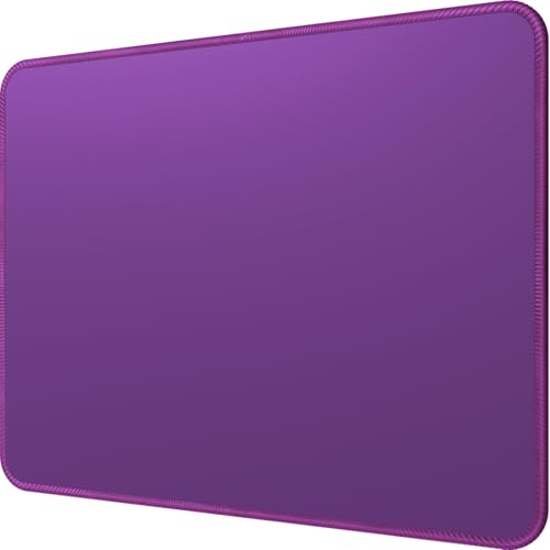 MROCO Mouse Pad [30% Larger] with Anti-Fray Stitched Edges, Premium-Textured Waterproof Surface, Non-Slip Rubber Base, Computer & Gaming Mouse Mat for Laptop, Office & Home, 8.5 x 11 in, Violet Purple - Image 1